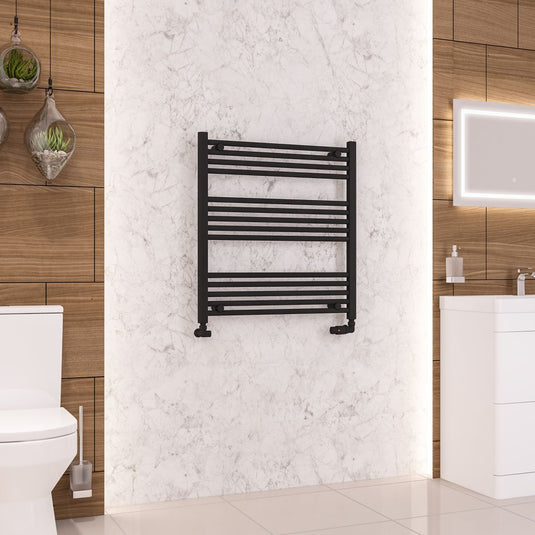 Eastbrook Wendover 800 x 750mm Straight Multirail Matt Black | 41.0672