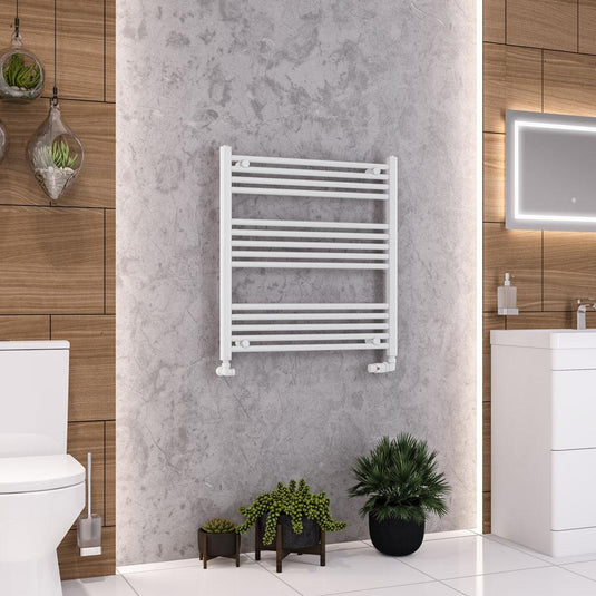 Eastbrook Wendover 800 x 750mm Straight Towel Multirail Gloss White | 41.0062