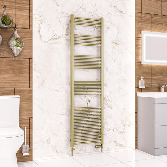 Eastbrook Wendover Straight 1800 x 500mm Towel Multirail Brushed Brass | 41.0369