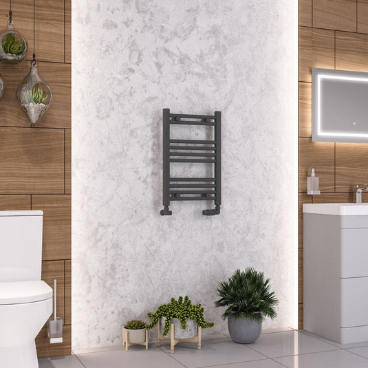 Eastbrook Wendover Straight 600 x 400mm Towel Multirail Matt Anthracite | 41.0320