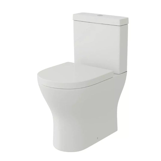 Eastbrook Westmere Rimless Short Projection Back To Wall WC Pan White | 63.0012 - Envy Bathrooms Ltd