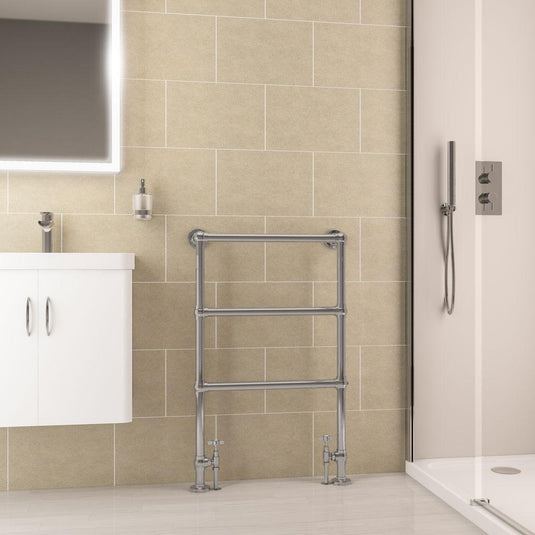 Eastbrook Windrush 950 x 600mm Towel Radiator Chrome | 41.1003