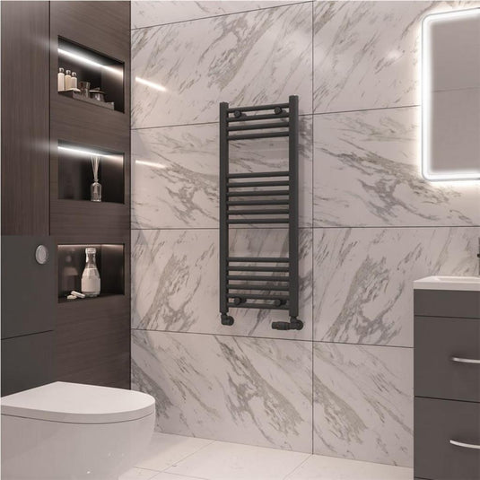 Eastbrook Wingrave 1000 x 400mm Straight Towel Multirail Matt Anthracite | 89.0069