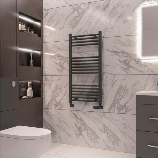 Eastbrook Wingrave 1000 x 500mm Straight Towel Multirail Matt Anthracite | 89.0074