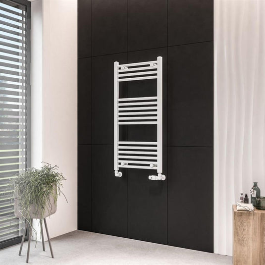 Eastbrook Wingrave 1000 x 500mm Straight Towel Multirail Matt White | 89.0059