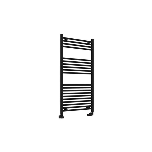 Eastbrook Wingrave 1200 x 600mm Straight Towel Multirail Matt Black | 89.0604