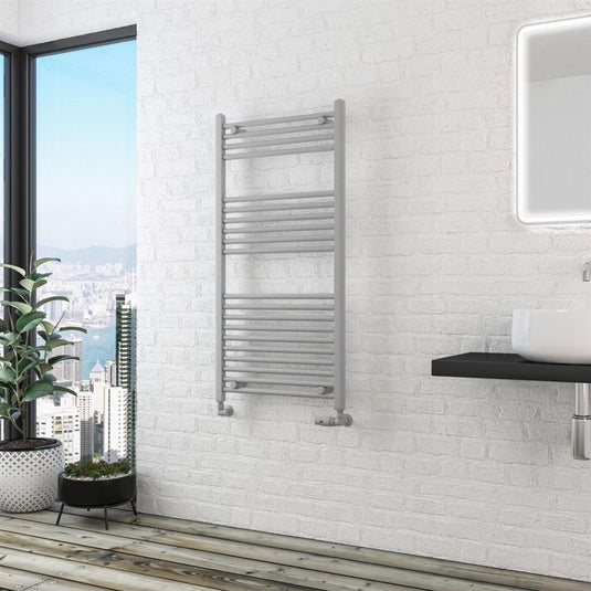 Eastbrook Wingrave 1200 x 600mm Straight Towel Multirail Matt Grey | 89.1426