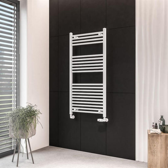 Eastbrook Wingrave 1200 x 600mm Straight Towel Multirail Matt White | 89.0065