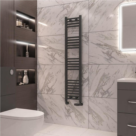 Eastbrook Wingrave 1400 x 300mm Straight Towel Multirail Matt Anthracite | 89.0673