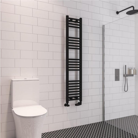 Eastbrook Wingrave 1400 x 300mm Straight Towel Multirail Matt Black | 89.0683