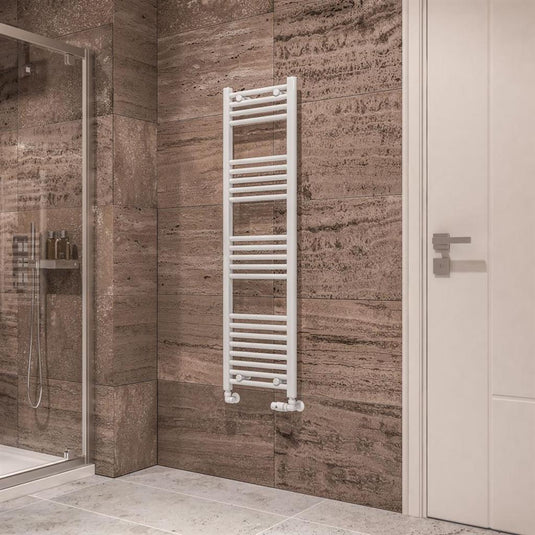 Eastbrook Wingrave 1400 x 400mm Straight Towel Multirail Gloss White | 89.0536