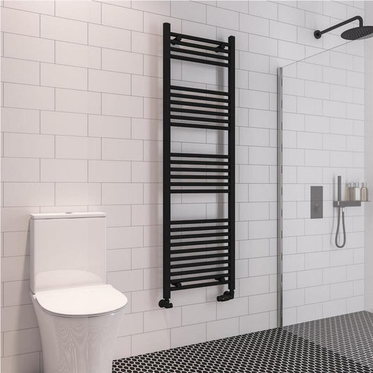 Eastbrook Wingrave 1600 x 500mm Straight Towel Multirail Matt Black | 89.0609