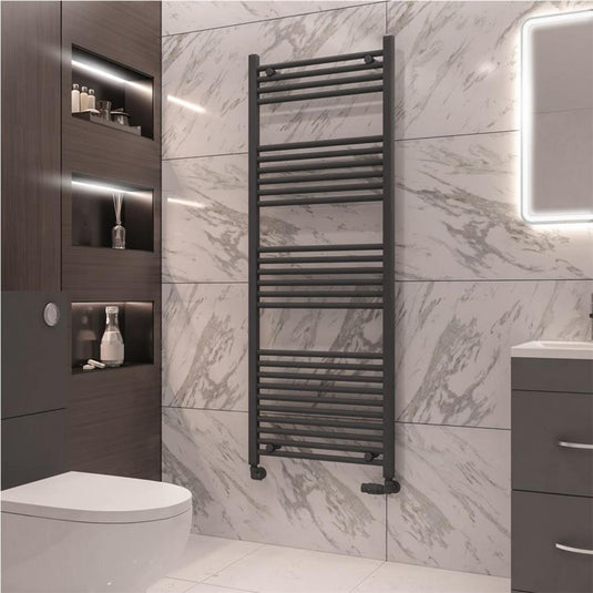 Eastbrook Wingrave 1600 x 600mm Straight Towel Multirail Matt Anthracite | 89.0081
