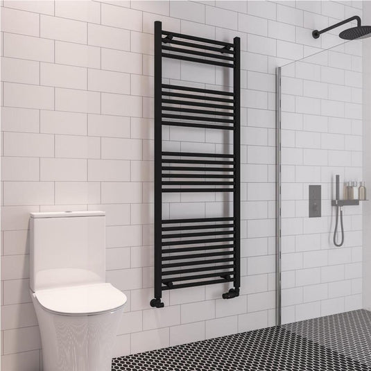 Eastbrook Wingrave 1600 x 600mm Straight Towel Multirail Matt Black | 89.0610
