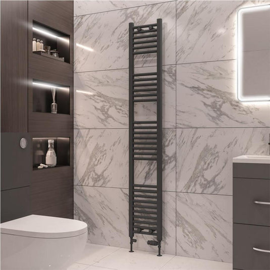 Eastbrook Wingrave 1800 x 300mm Straight Towel Multirail Matt Anthracite | 89.0675