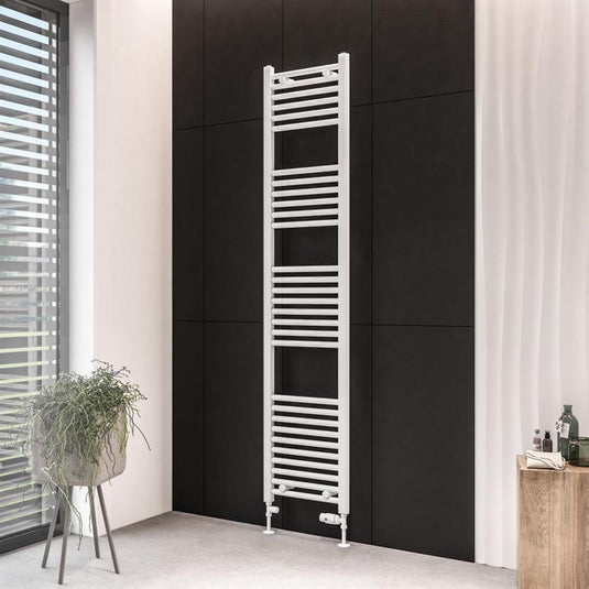Eastbrook Wingrave 1800 x 400mm Straight Towel Multirail Matt White | 89.0057