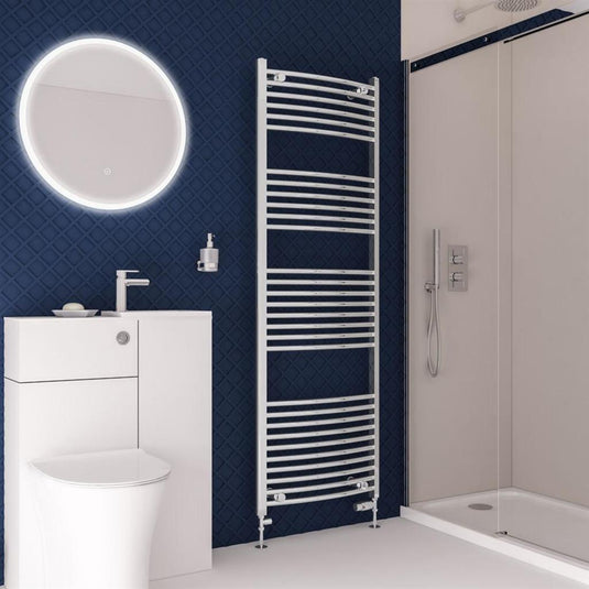 Eastbrook Wingrave 1800 x 600mm Curved Towel Multirail Chrome | 89.0398