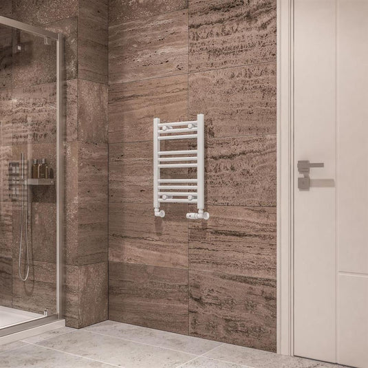 Eastbrook Wingrave 600 x 400mm Straight Towel Multirail Gloss White | 89.0647