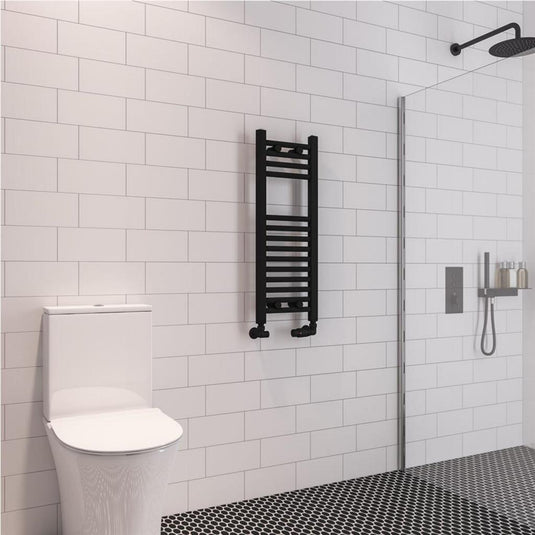 Eastbrook Wingrave 800 x 300mm Straight Towel Multirail Matt Black | 89.0680