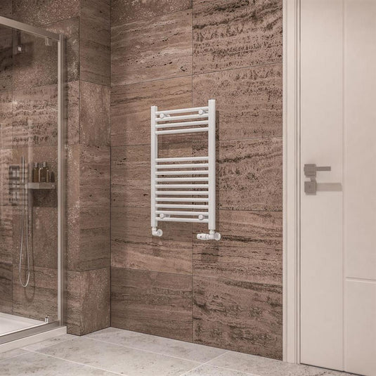 Eastbrook Wingrave 800 x 500mm Straight Towel Multirail Gloss White | 89.0118