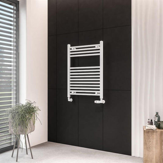 Eastbrook Wingrave 800 x 600mm Straight Towel Multirail Matt White | 89.0063