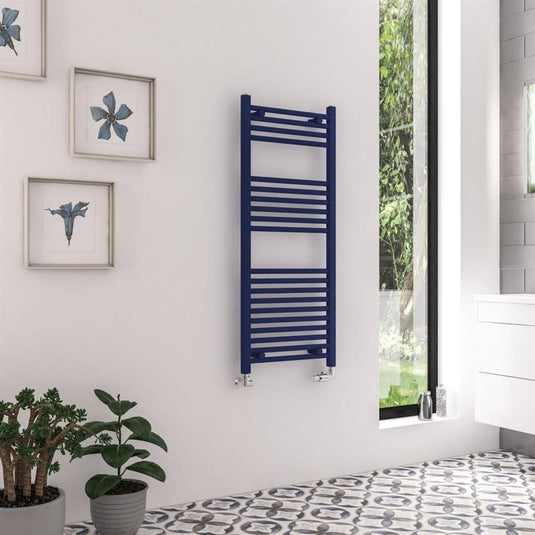 Eastbrook Wingrave Straight Towel Multirail 1200x500mm Matt Cobalt Blue | 89.1602