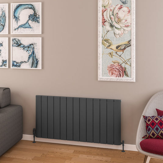 Eastbrook Withington 600 x 1230mm Aluminium Radiator Matt Anthracite | 89.0776