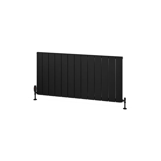 Eastbrook Withington 600 x 1230mm Aluminium Radiator Matt Black | 89.0781