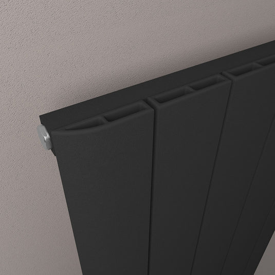 Eastbrook Withington 600 x 1420mm Aluminium Radiator Matt Black | 89.0988
