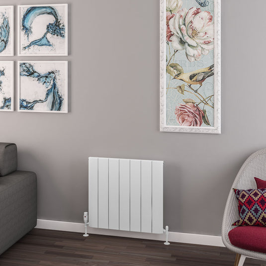 Eastbrook Withington 600 x 660mm Aluminium Radiator Matt White | 89.0768