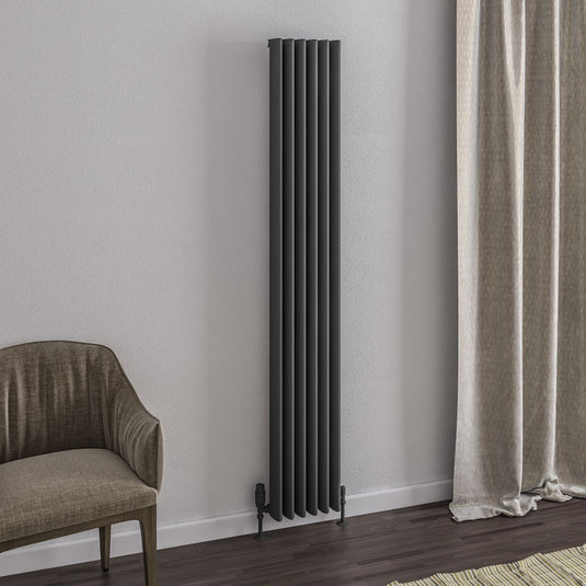 Eastbrook Witney 1800 x 280mm Aluminium Radiator Matt Anthracite | 89.0268
