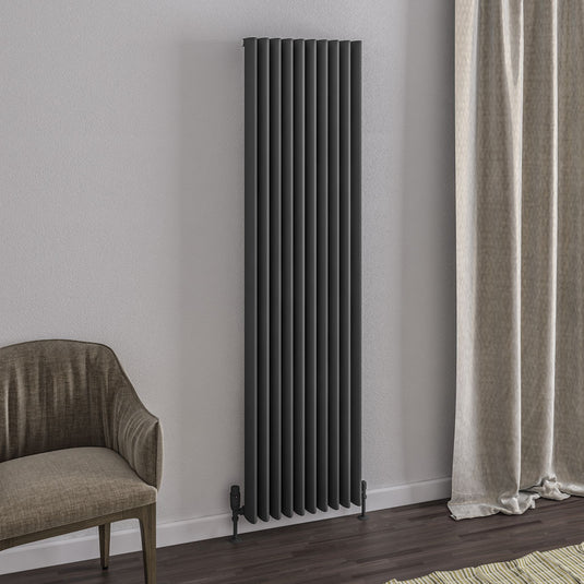 Eastbrook Witney 1800 x 470mm Aluminium Radiator Matt Anthracite | 89.0270