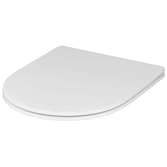The White Space Euna Slim Soft Close Toilet Seat - White - EUW11 - Envy Bathrooms Ltd