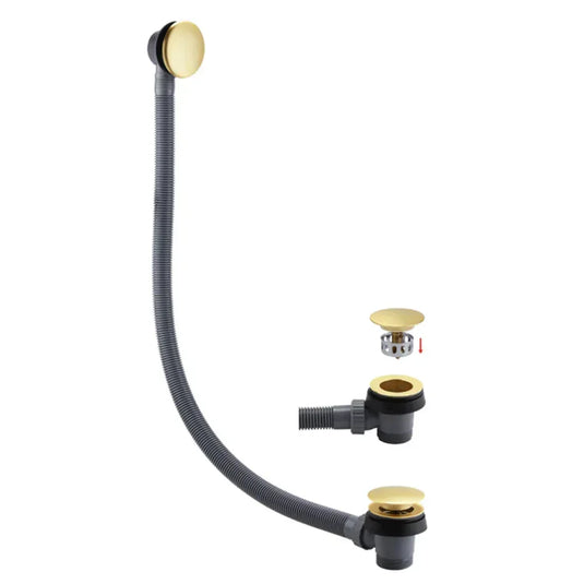 The White Space Sprung Plug Bath Waste - Brushed Brass - Envy Bathrooms Ltd