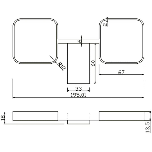 The White Space Legend Double Tumbler and Holder - Chrome - Envy Bathrooms Ltd