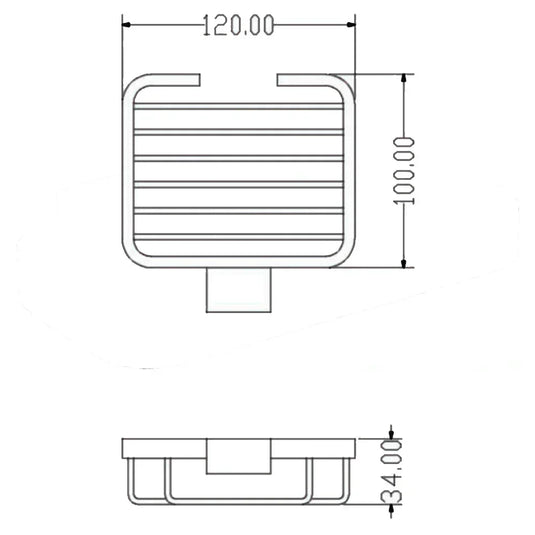 The White Space Legend Soap Basket - Black - Envy Bathrooms Ltd