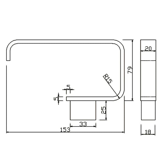 The White Space Legend Toilet Roll Holder - Black - Envy Bathrooms Ltd