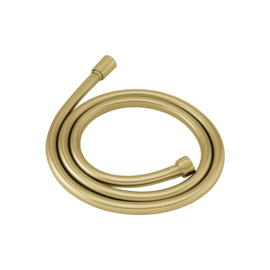 Flova 1.5m Smooth PVC Shower Hose – Brushed Brass - BRB-KI201D - Envy Bathrooms Ltd