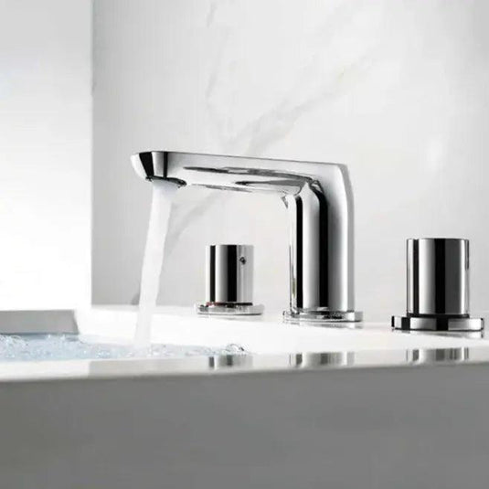 Flova Allore 3 Hole Basin Mixer Tap with Clicker Waste AL3HBAS - Envy Bathrooms Ltd