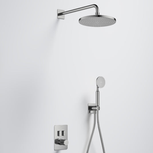 Flova Ascend 2-Outlet Shower Pack Brushed Nickel | BN-GS2PK3 - Envy Bathrooms Ltd