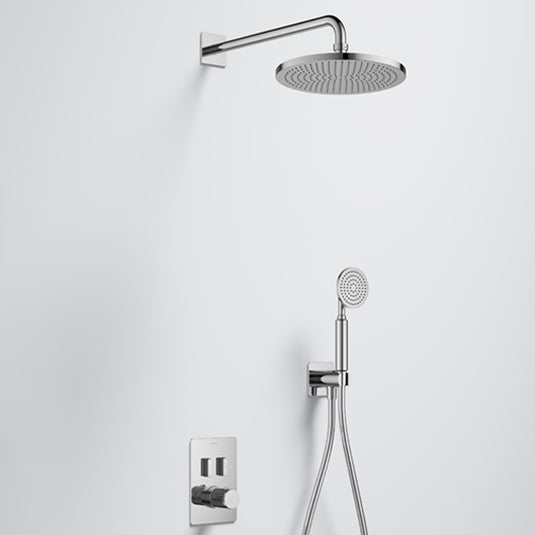 Flova Ascend 2-Outlet Shower Pack With Air-Mix Rainshower Diamond Chrome | GS2PK3 - Envy Bathrooms Ltd