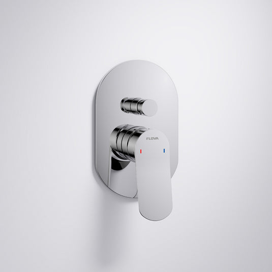 Flova Ascend Concealed 2-Outlet Manual Mixer Diamond Chrome | ASSHVO/DIV - Envy Bathrooms Ltd
