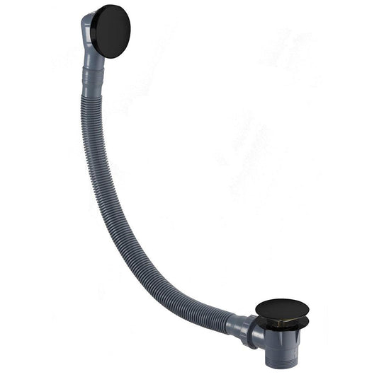 Flova Bath Clicker Waste With Overflow – Matt Black - MB-CB1840 - Envy Bathrooms Ltd