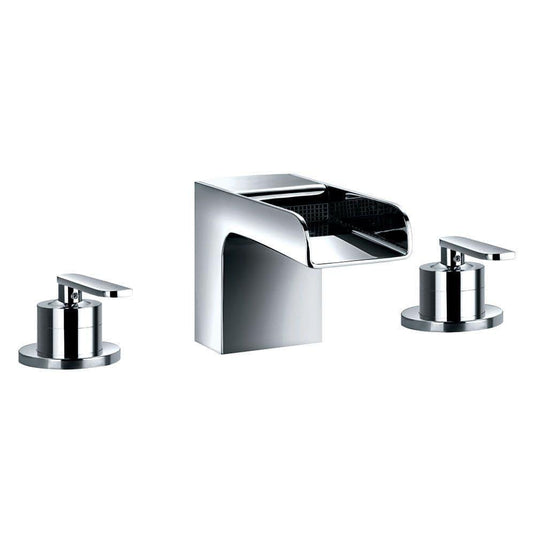 Flova Cascade 3 Hole Waterfall Bath Mixer Tap CA3HBFN - Envy Bathrooms Ltd