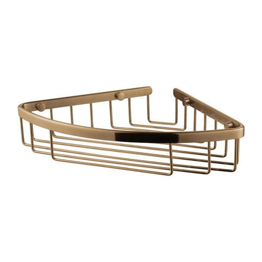 Flova Coco 205mm Corner Rack – Brushed Bronze - BRO-RA8936 - Envy Bathrooms Ltd