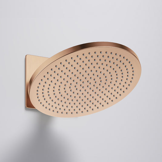 Flova Design 250mm Air-Mix Rainshower Adjustable Arm Brushed Bronze | BRO-KI051 - Envy Bathrooms Ltd
