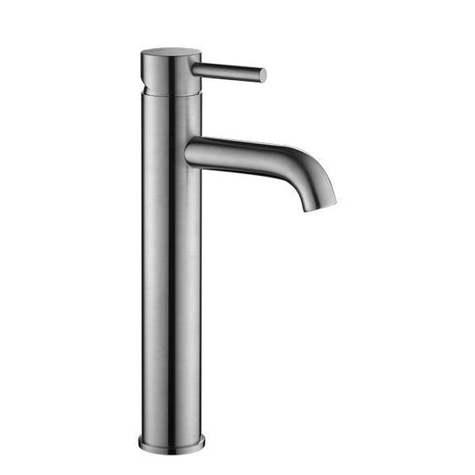 Flova Levo 308mm Single Lever Basin Mixer Tap – Brushed Nickel - BN-LVTBAS - Envy Bathrooms Ltd