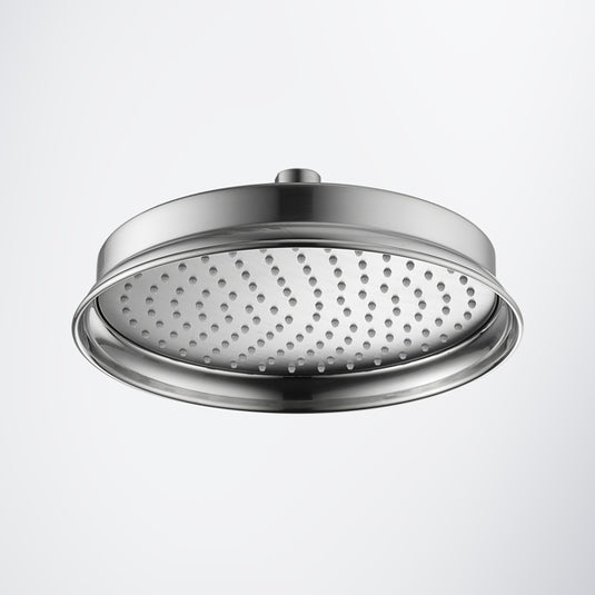 Flova Liberty 225mm Brass Rainshower Brushed Nickel | KI024-BN - Envy Bathrooms Ltd