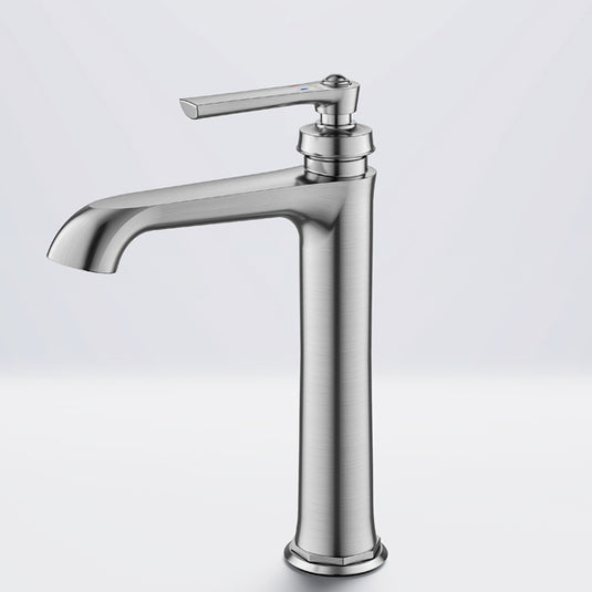 Flova Liberty 260mm Single Lever Basin Mixer Brushed Nickel | LITBAS-BN - Envy Bathrooms Ltd