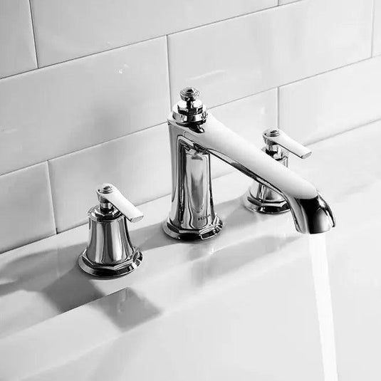 Flova Liberty 3 Hole Deck Mounted Bath Mixer Tap - Chrome LI3HBF - Envy Bathrooms Ltd